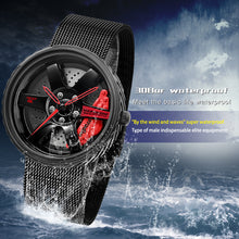 Load image into Gallery viewer, Car Rim Watch-Waterproof Stainless Steel Japanese Quartz Wrist Watch Sports Men’s Watches
