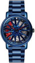 Load image into Gallery viewer, Car Wheel Watch Men Fashion Quartz Watch with Stainless Steel Strap