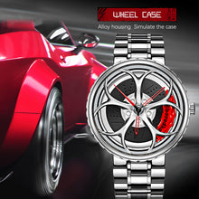Load image into Gallery viewer, Car Wheel Watch-Waterproof Stainless Steel Japanese Quartz Wrist Watch Sports Men’s Watches
