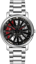 Load image into Gallery viewer, Car Wheel Watch Men Fashion Quartz Watch with Stainless Steel Strap