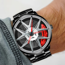 Load image into Gallery viewer, Car Wheel Watch-Waterproof Stainless Steel Japanese Quartz Wrist Watch(Silver)
