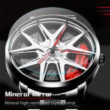Load image into Gallery viewer, Car Wheel Watch-Waterproof Stainless Steel Japanese Quartz Wrist Watch(Silver)
