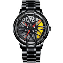 Load image into Gallery viewer, Car Wheel Watch-Waterproof Stainless Steel Japanese Quartz Wrist Watch Sports Men’s Watches
